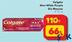 COLGATE MAX WHİTE PURPLE DİŞ MACUNU 75 ML